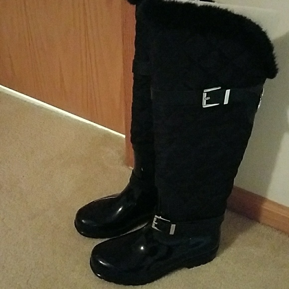 fulton quilted rain boot